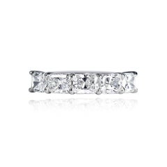 J. Birnbach East-West 2.53 Carat Total Weight Radiant Cut Diamond Ring
