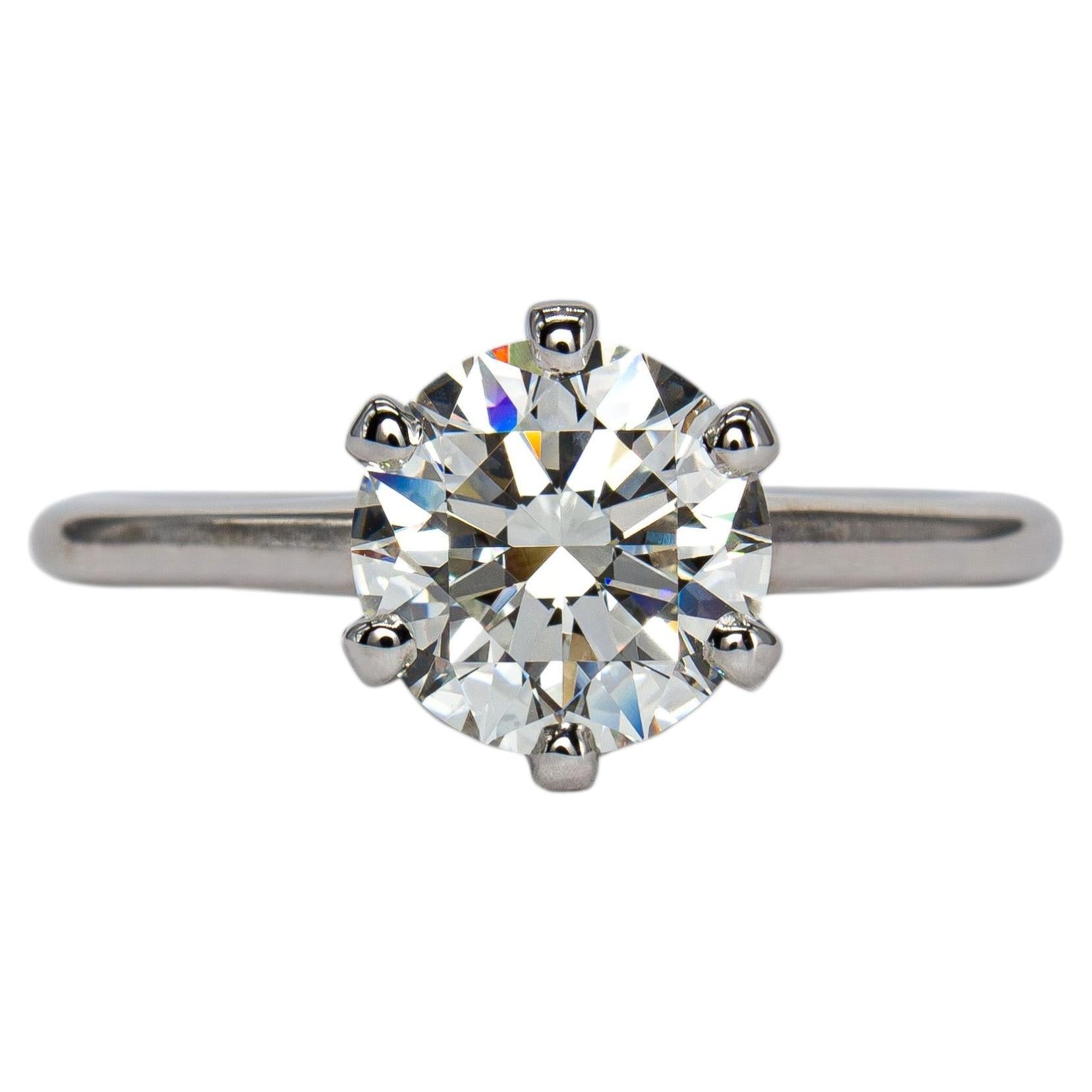 J. Birnbach GIA 1.65ct H Internally Flawless Round Brilliant Diamond Solitaire