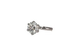 J. Birnbach GIA 2.20 Carat F VS1 Round Brilliant Cut Diamond Solitaire