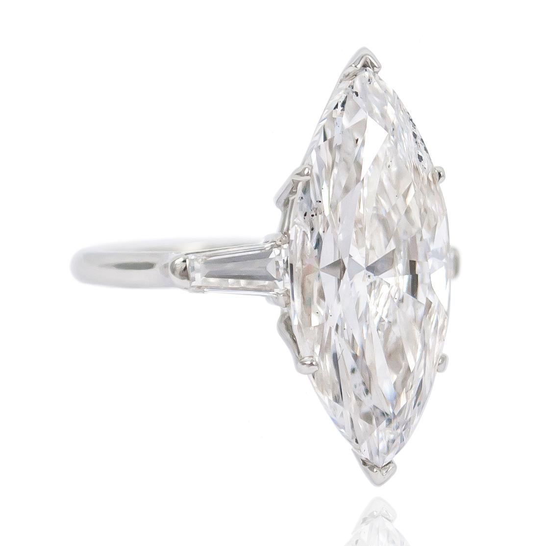 Marquise Cut J. Birnbach GIA Certified 10.35 Carat Marquise Diamond Ring
