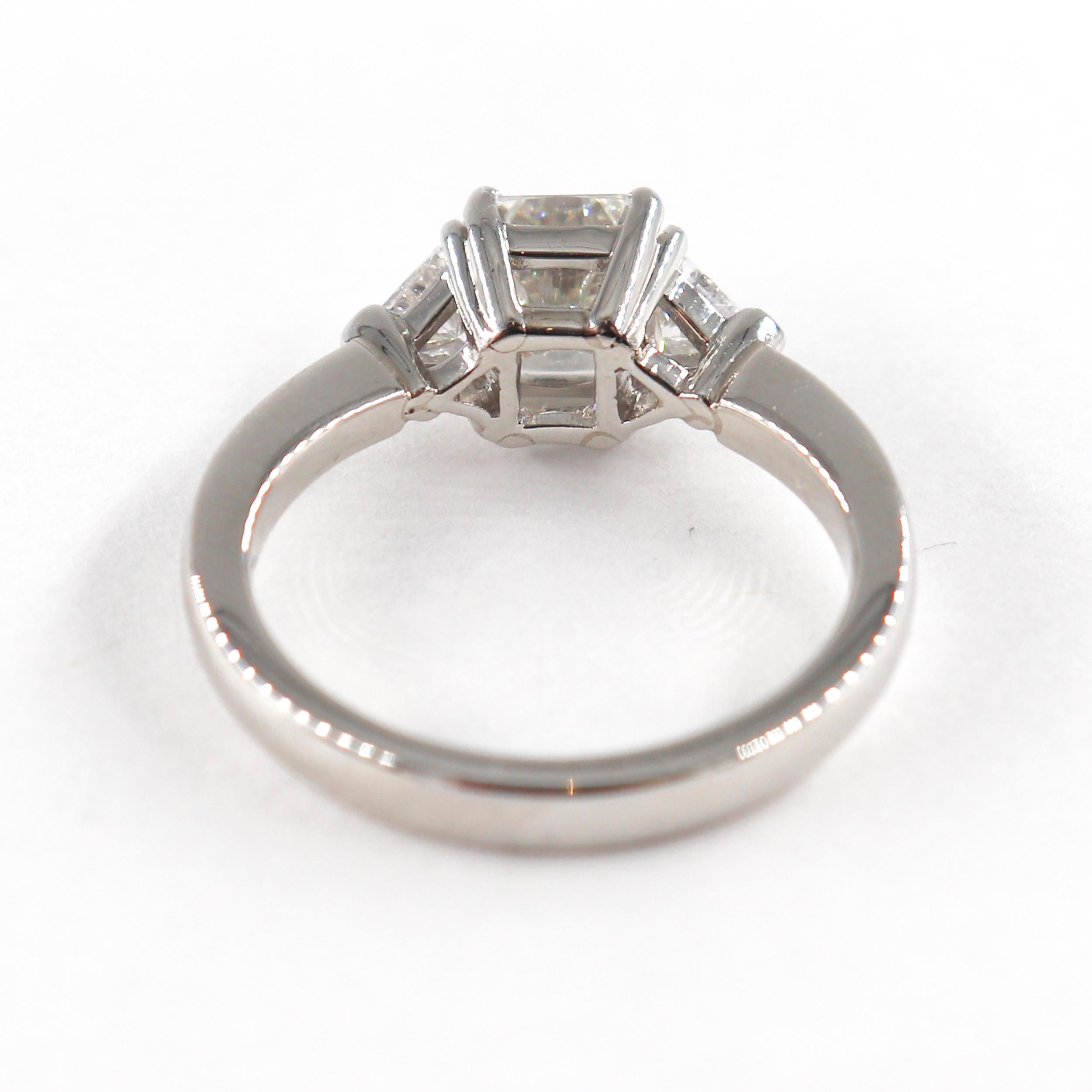 Modern J. Birnbach GIA Certified Flawless 1.09 carat Radiant Cut Diamond Ring