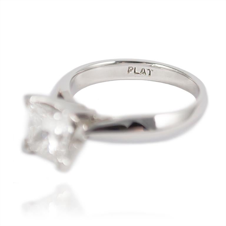 J. Birnbach GIA Certified 1.52 Carat Princess Cut Solitaire Diamond Ring 2