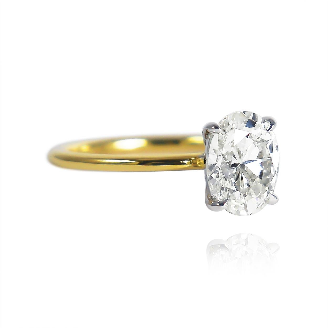 1 carat oval diamond ring