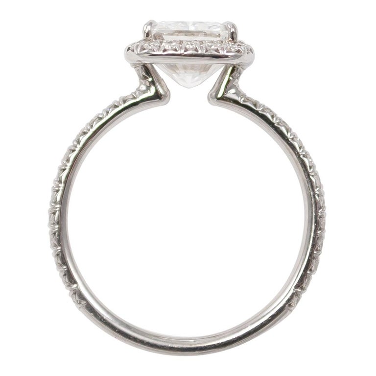 J. Birnbach GIA Certified 2.40 Carat Radiant F SI1 Cellini Style Halo ...
