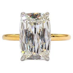 J. Birnbach GIA Certified 3.03 Carat I VS2 Cushion Cut (Ashoka) Diamond Ring