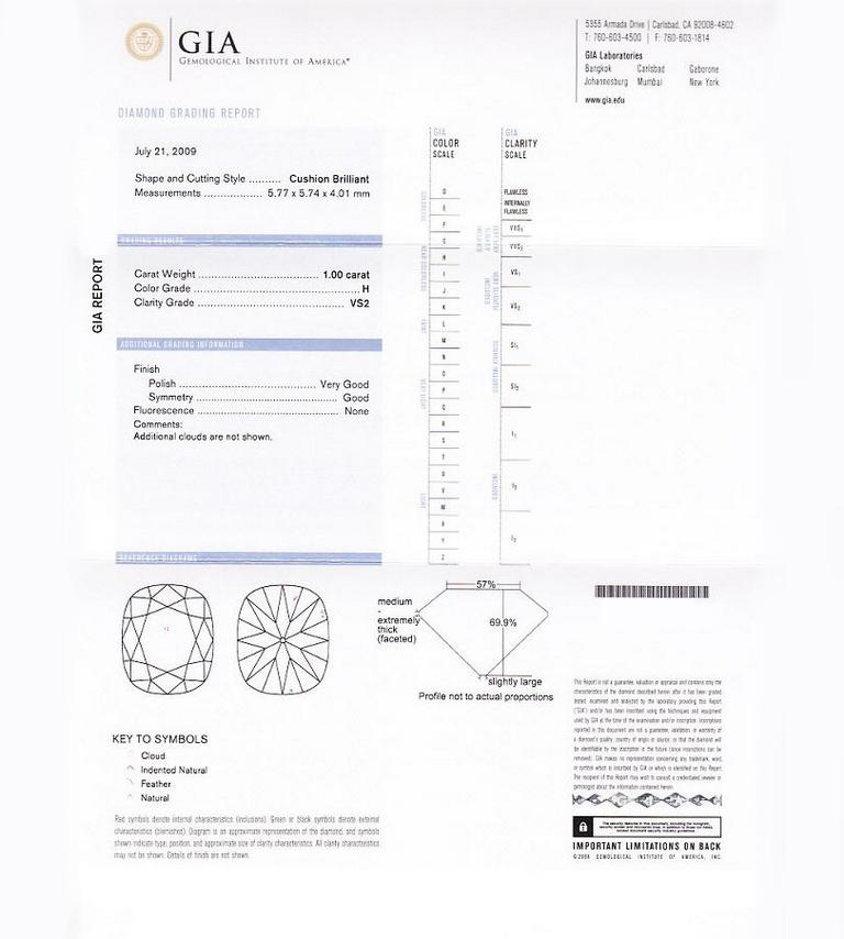 Contemporary J. Birnbach GIA Certified 3.27 Carat Total Weight Diamond Drop Earrings