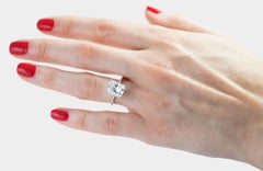 J. Birnbach GIA Certified 3.70 Radiant Cut Diamond Ring