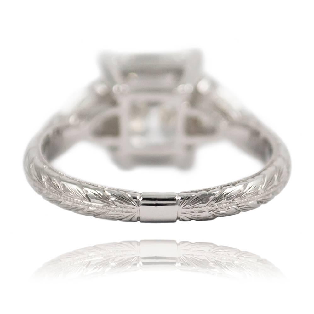 Women's or Men's J. Birnbach GIA Certified 4.00 Carat Cushion Brilliant Cut Diamond Ring