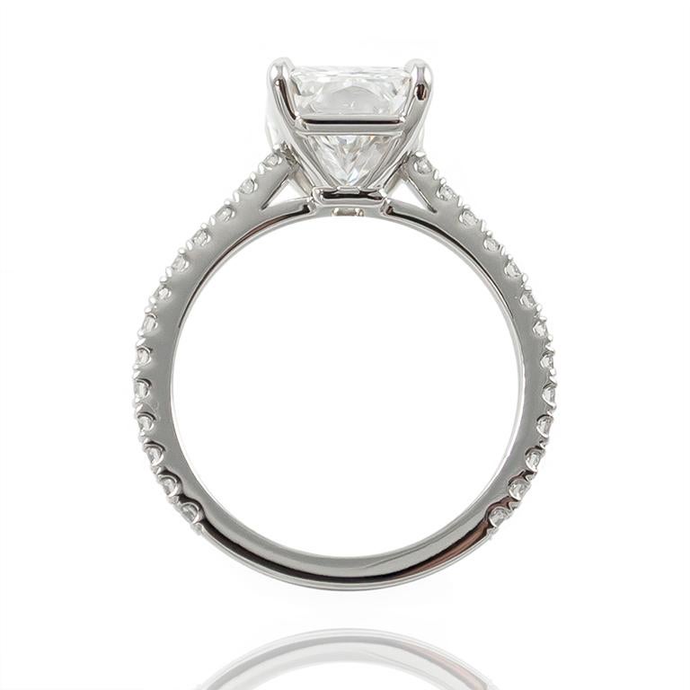 J. Birnbach GIA Certified 4.02 D color Radiant Cut Diamond Ring 1