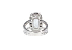 J. Birnbach GIA Certified 4.01 Carat Ahsoka Style Elongated Cushion Diamond Ring