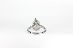 J. Birnbach GIA Certified 4.41 Carat G SI2 Pear Shape Diamond Solitaire Ring