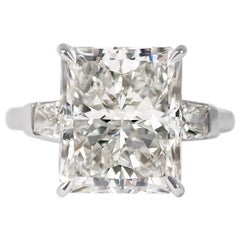 J. Birnbach GIA Certified 8.03 Carat Radiant Cut Diamond Ring J. Birnbach GIA Certified 8.03 Carat Radiant Cut Diamond Ring
