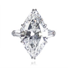 J. Birnbach 8.33 carat GIA DIF Marquise Diamond Engagement Ring with Baguettes