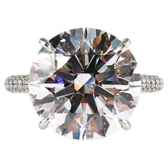 J. Anello di fidanzamento con diamante rotondo certificato GIA Birnbach da 9,03 carati DSI1