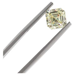 J. Birnbach GIA Certified Fancy Light Yellow 1.73 Carat Asscher Cut Diamond