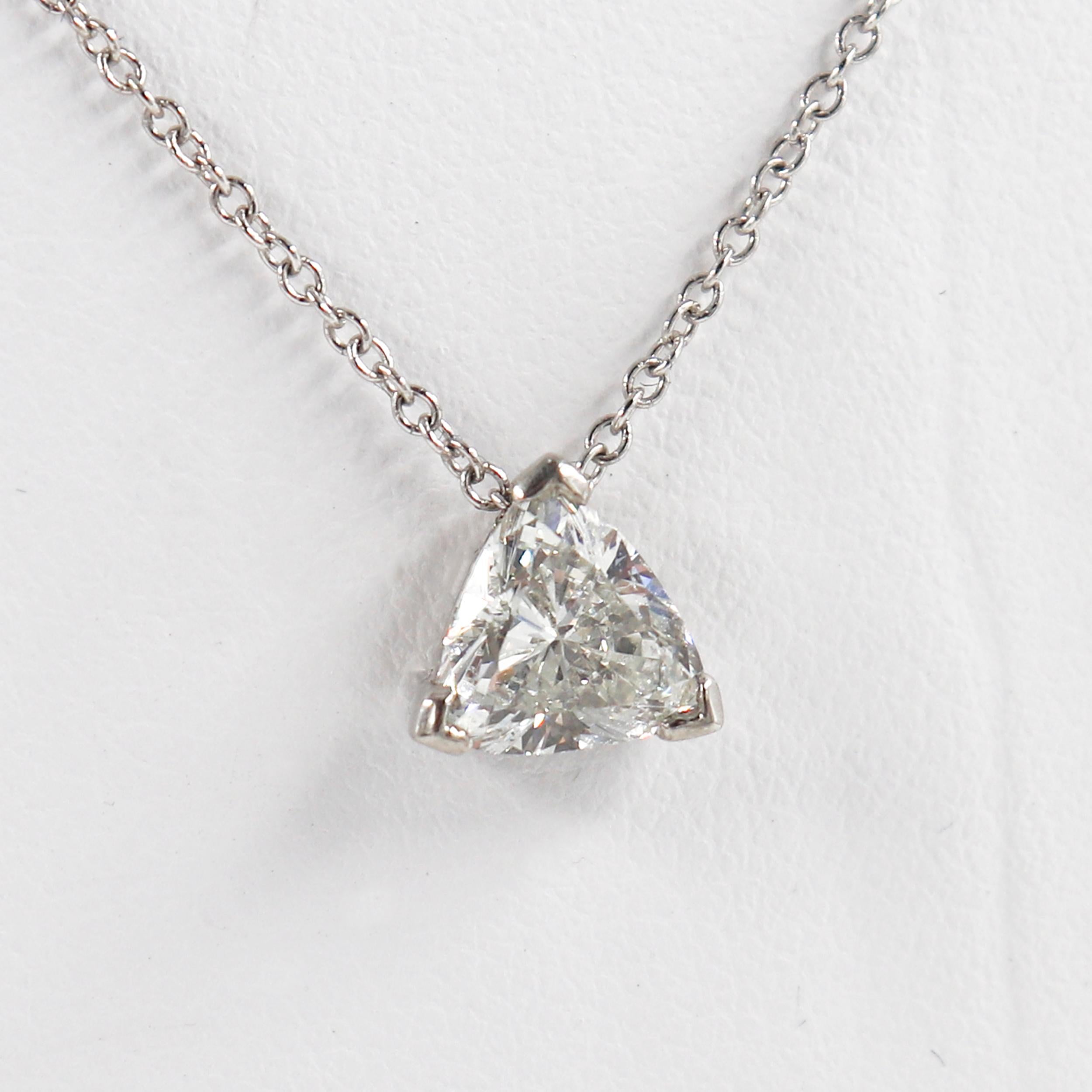 Modern J. Birnbach Trillion Diamond Necklace For Sale