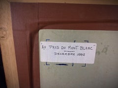J. Bonin Painting "Au pays du Mont-Blanc" - December 1992, Signed - 2Y77