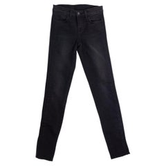 J Brand, Black jeans with leather trimming