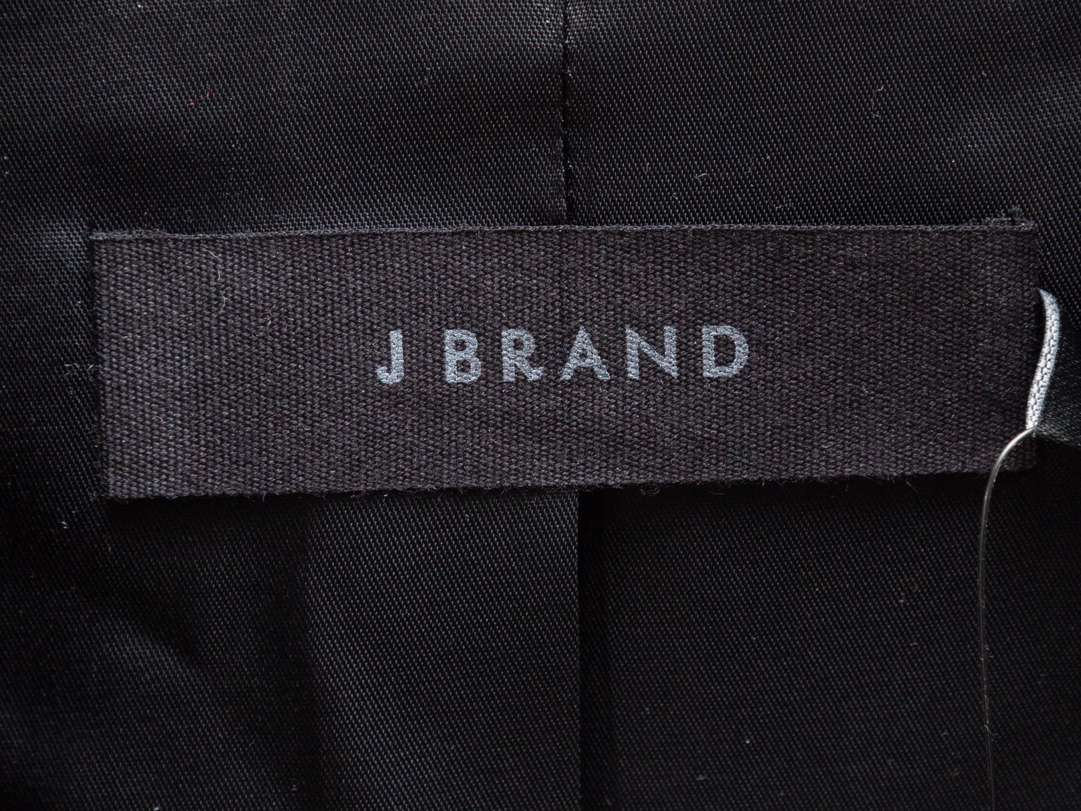J Brand Black x Halpern Patent Leather Antonia Trench Coat In New Condition In New York, NY