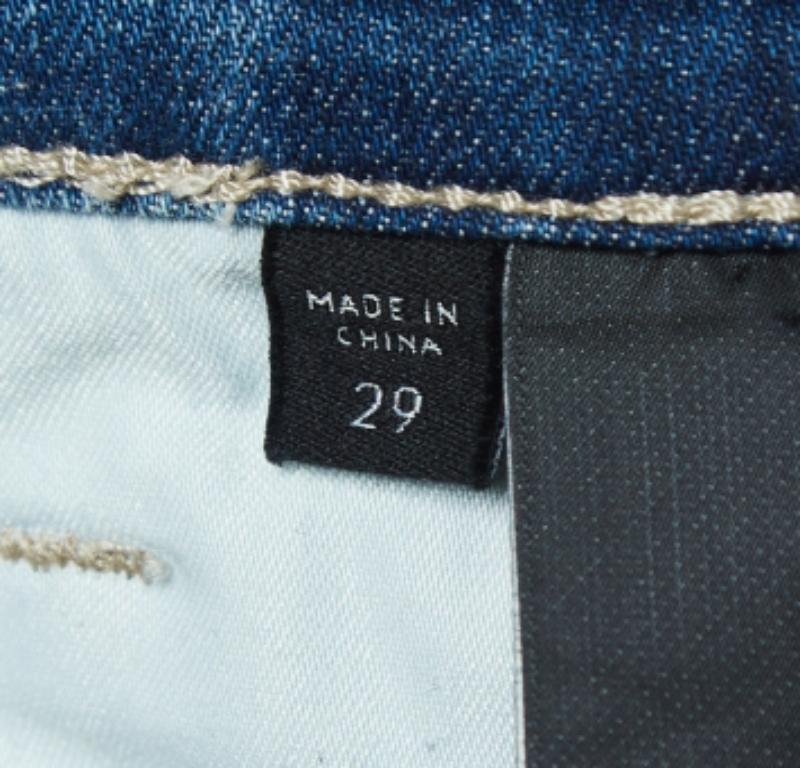 Vaqueros pitillo lavados azules J Brand M Cintura 29 en Bueno estado para la venta en Dubai, Al Qouz 2