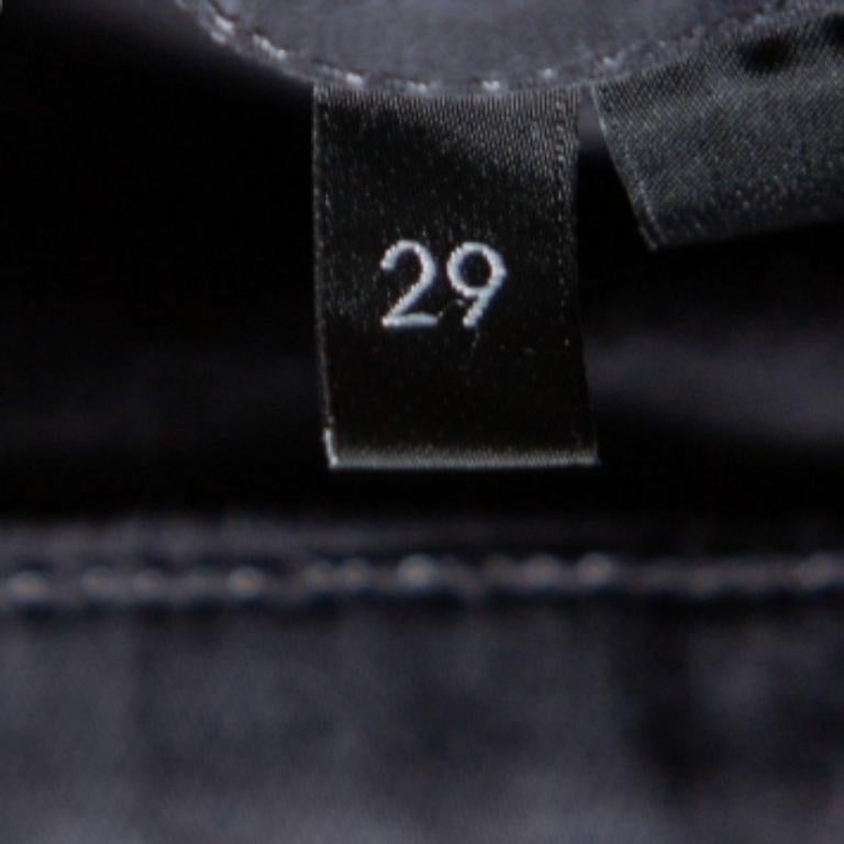Women's J Brand Dement Black Denim Distressed Alana Jeans M For Sale