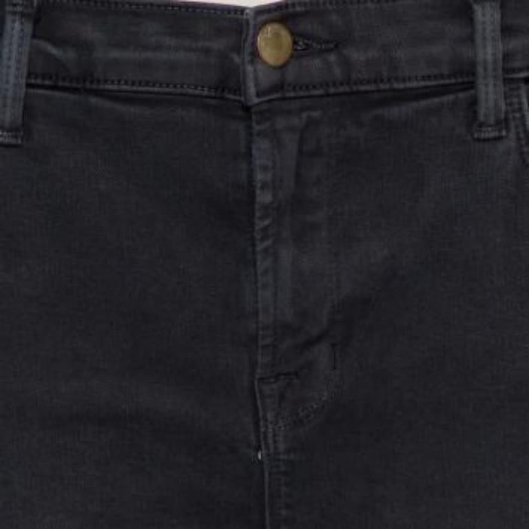 J Brand Dement Black Denim Distressed Alana Jeans M For Sale 4