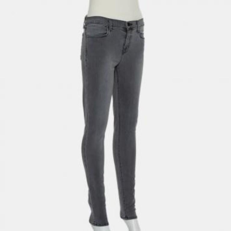 J Brand Grey Denim Super Skinny Maria Jeans M For Sale 3