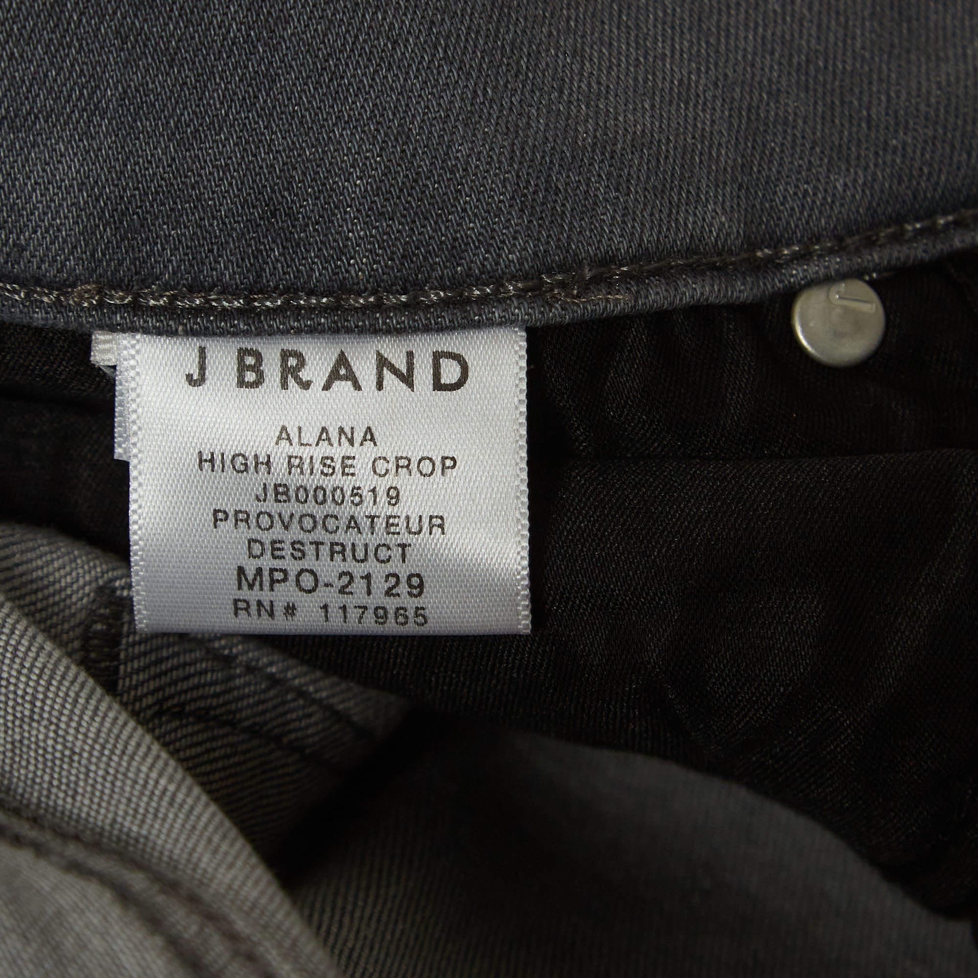 Jean Brandely Jean skinny en denim déchiré à ourlet contrasté M Taille 29 Pour femmes en vente