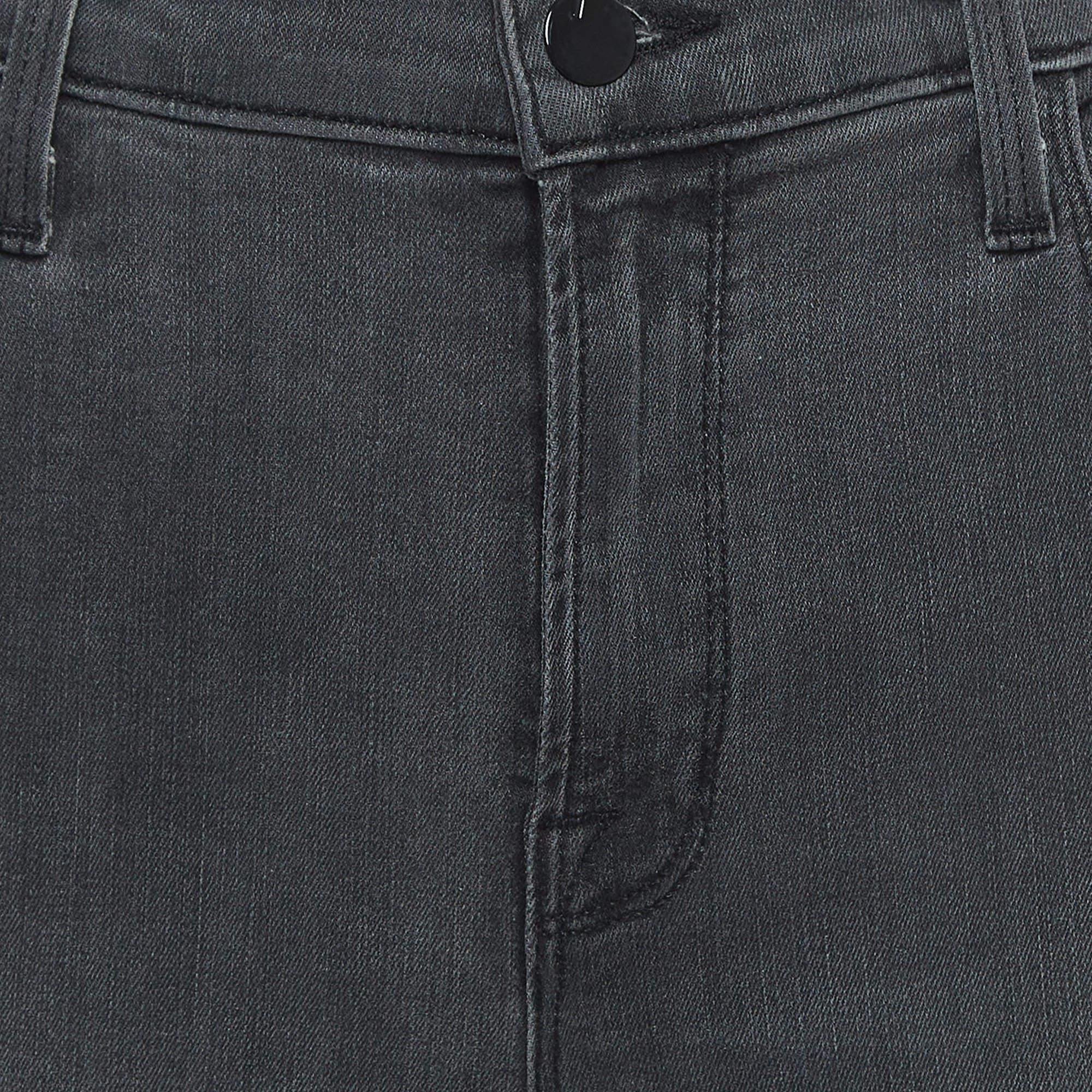 Black J Brand Grey Washed Denim Skinny Jeans M Waist 29