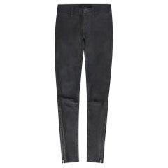 J Brand Leder Skinny-Hose mit Knöchelreißverschluss