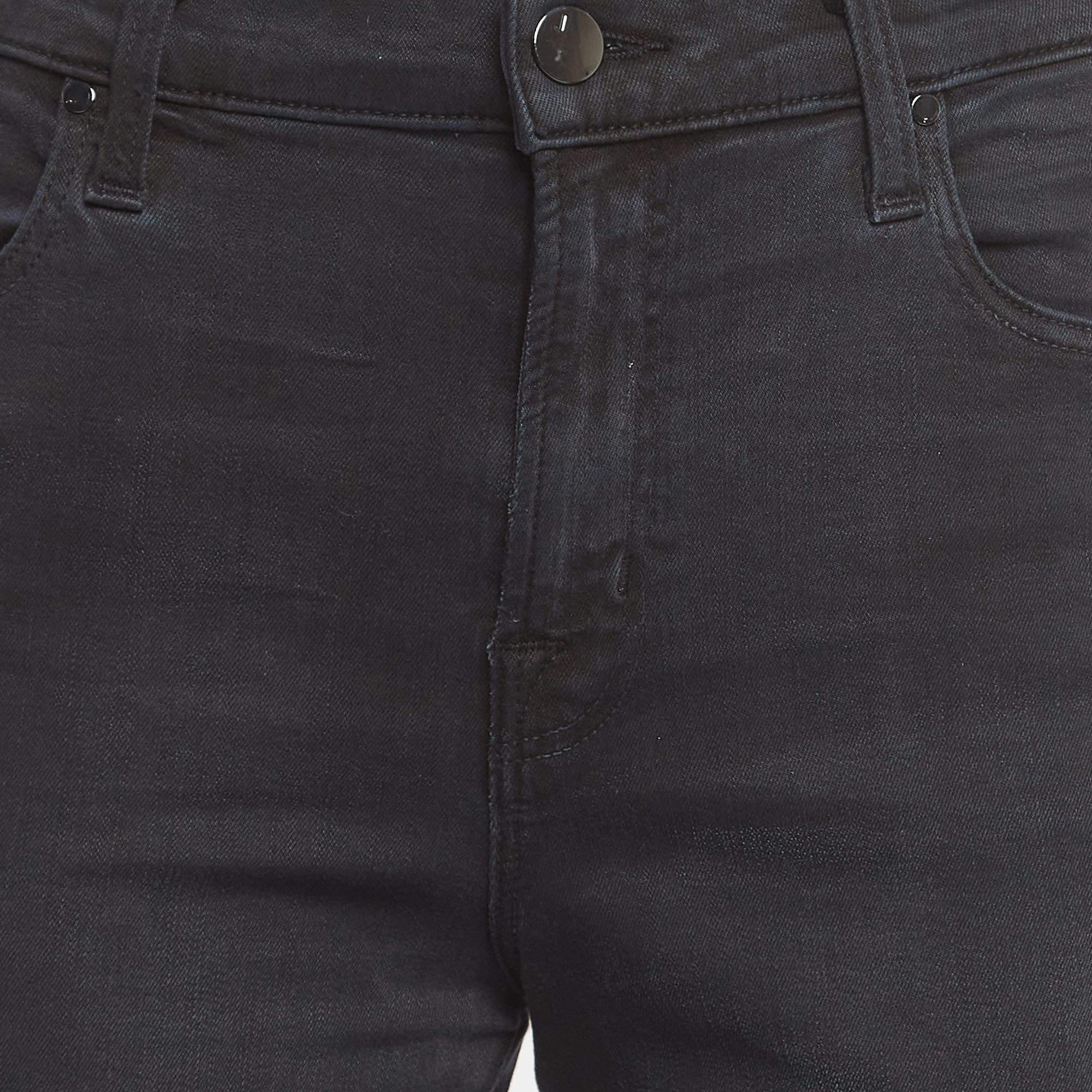 Nero J Brand Jeans skinny in denim lavato blu navy M Vita 29