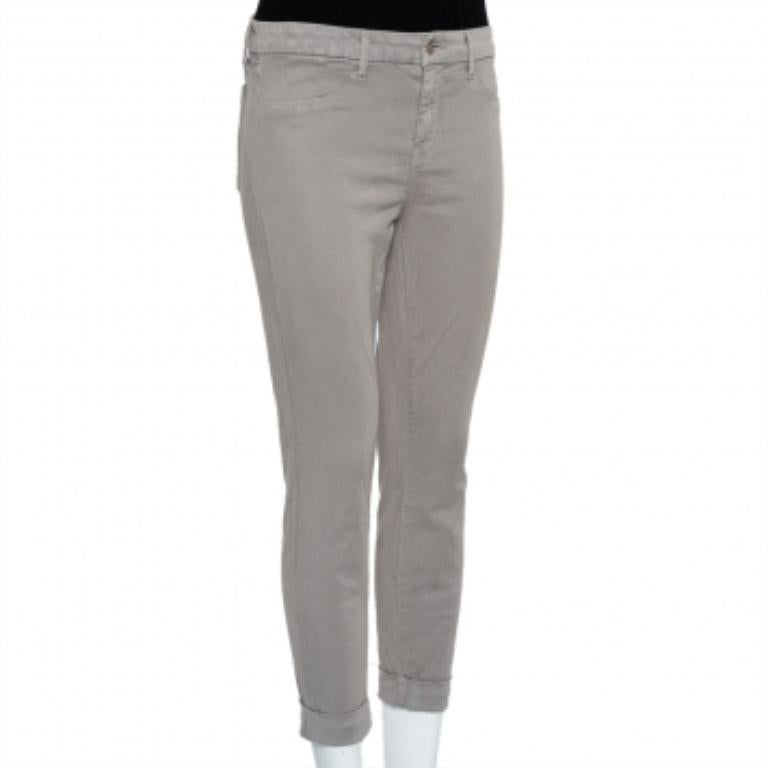 Gray J Brand Stone Lyocell & Cotton Ankle Cuff Anja Pants M For Sale
