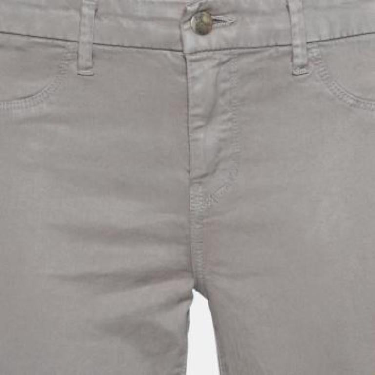 J Brand Stone Lyocell & Cotton Ankle Cuff Anja Pants M For Sale 3