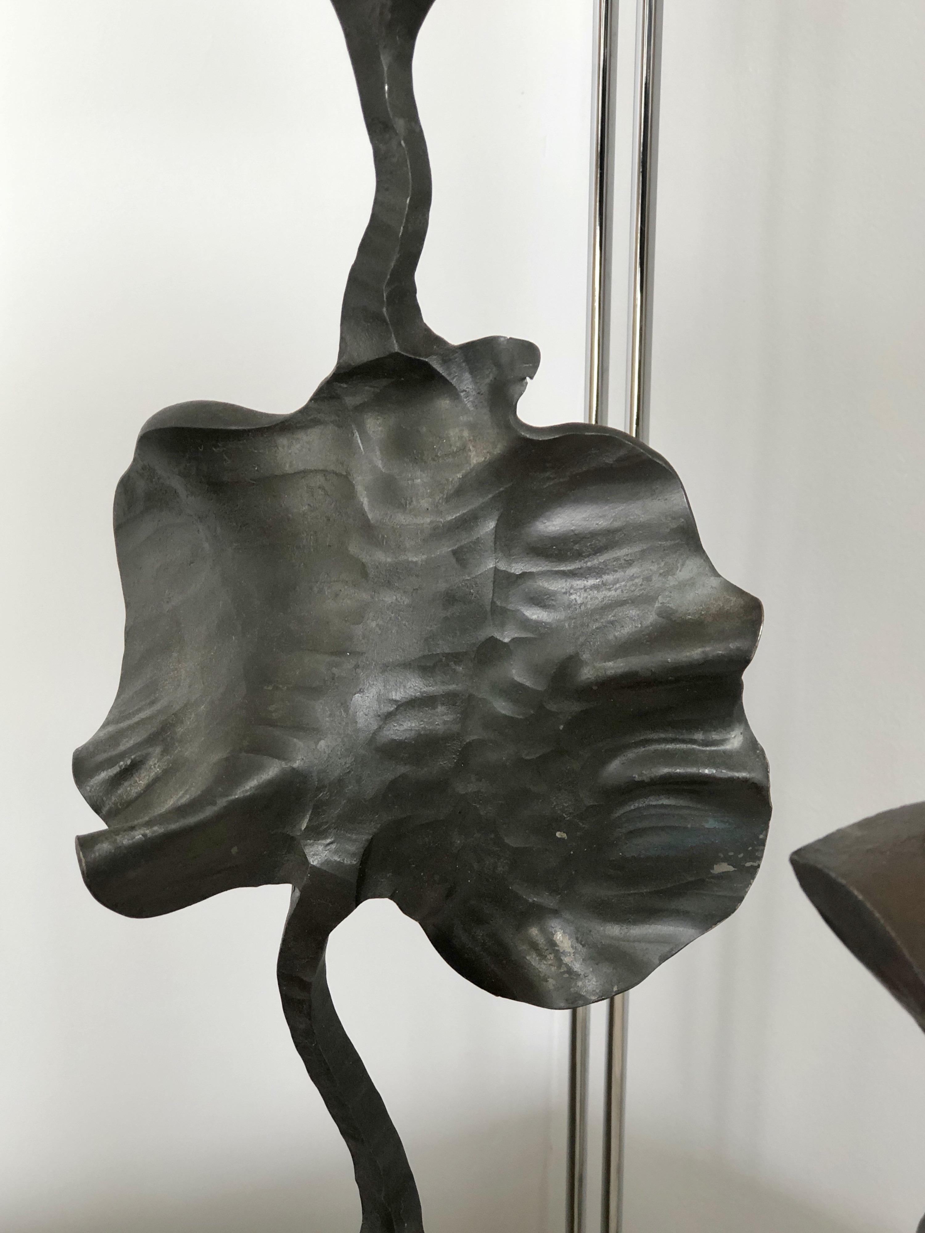 J Brubaker Large Sculptural Candlesticks, 1990 In Good Condition In Miami, FL