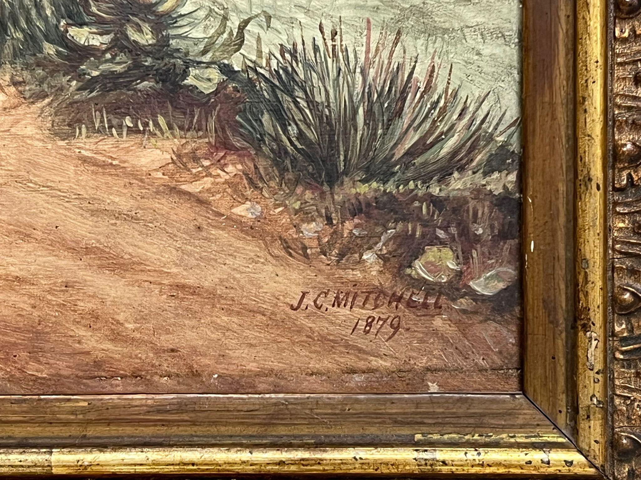 Cours du lièvre
par A.I.C. Mitchell (artiste sportif britannique, 19e siècle)
daté de 1879
huile sur panneau signée, encadrée
encadré : 11.5 x 14 pouces
planche : 9.25 x 12 pouces
provenance : collection privée, UK
état : très bon et sain, petites