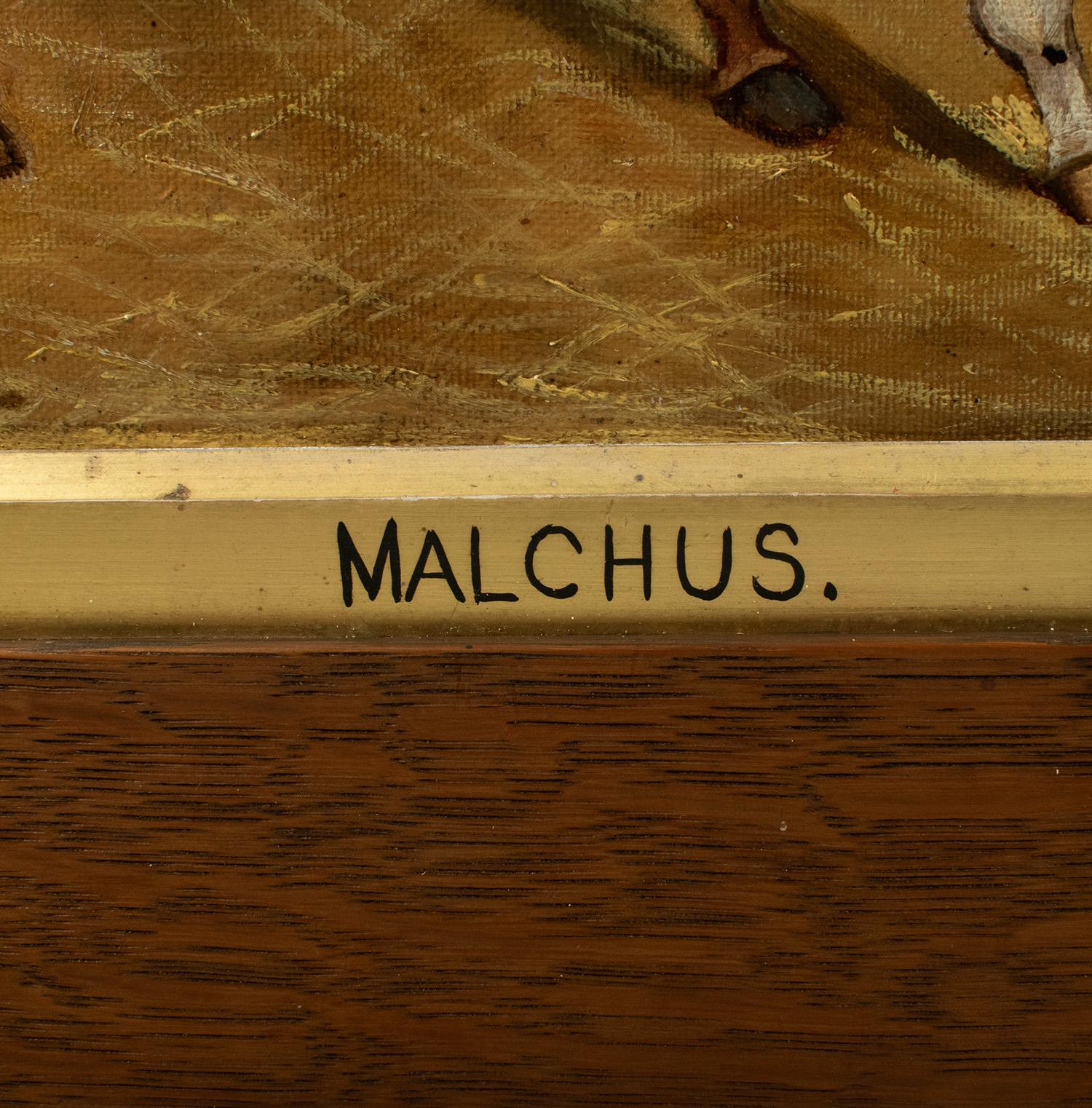 J. C. Tunnard - Porträt des Kastanienvollblüters 'Malchus' von 1895 (Leinwand) im Angebot