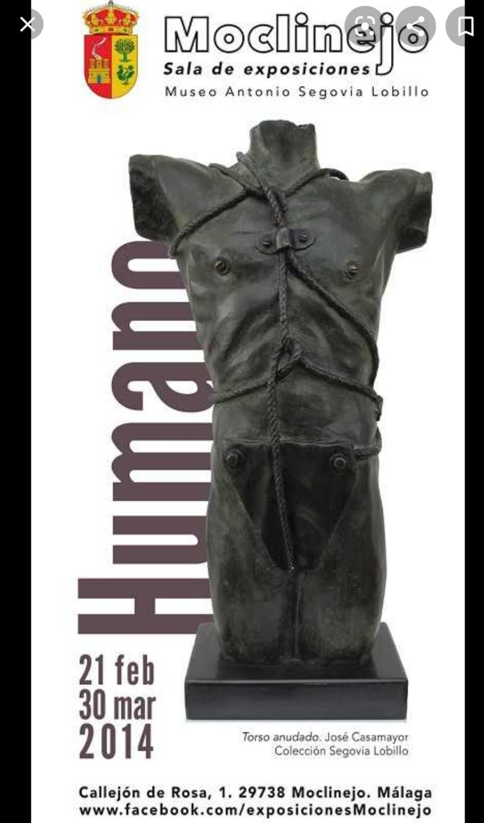 J. Casamayor. 33  Torso de hombre.. escultura original de bronce 7/7 en venta 9
