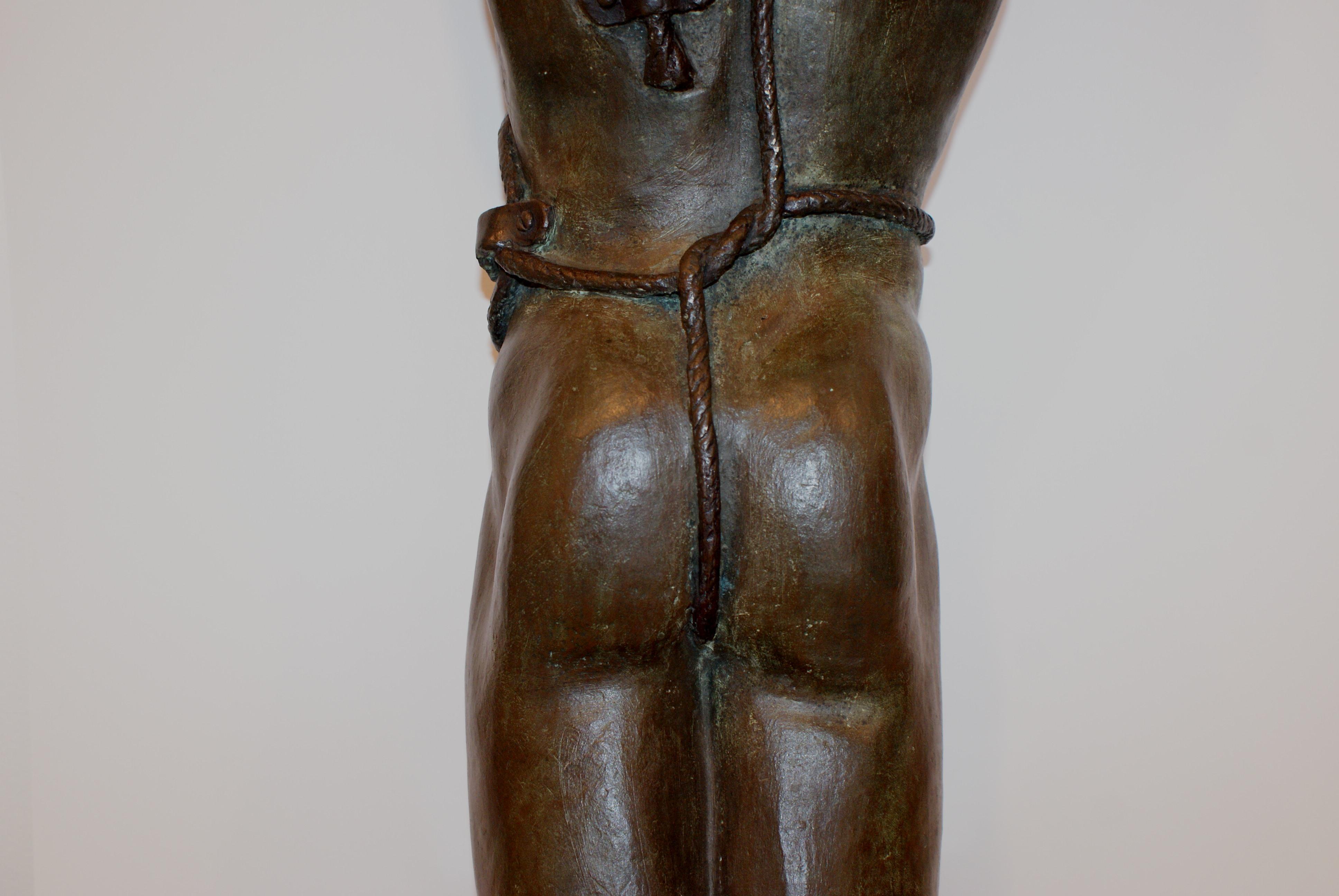 J. Casamayor. 76 Man's torso.. original bronze 7/7 sculpture For Sale 7