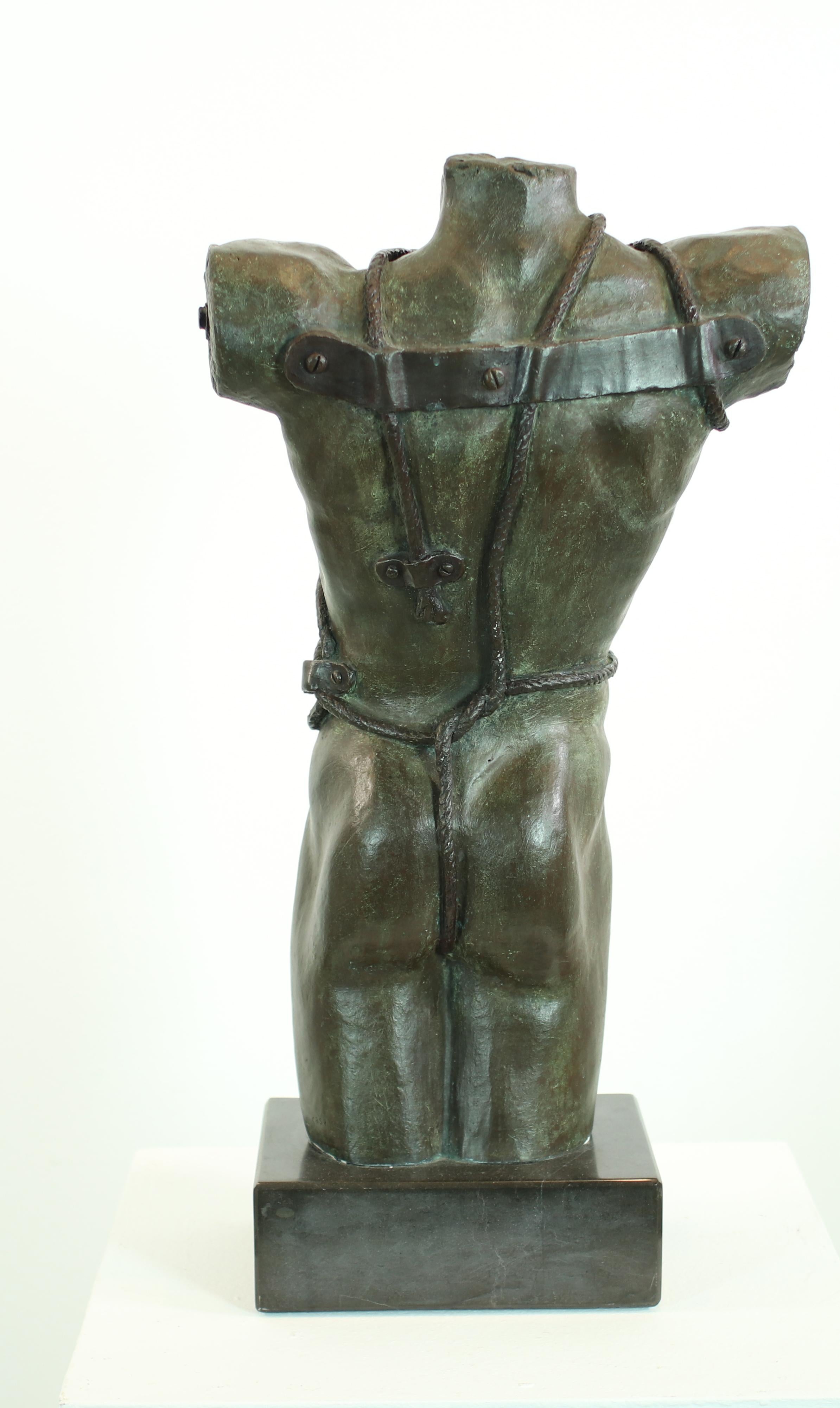 J. Casamayor.  Mann's Torso... original Bronzeskulptur 7/7 im Angebot 13
