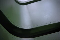 J-Chair Lounge Polished Olive Green Color Aluminum Seating by Zieta