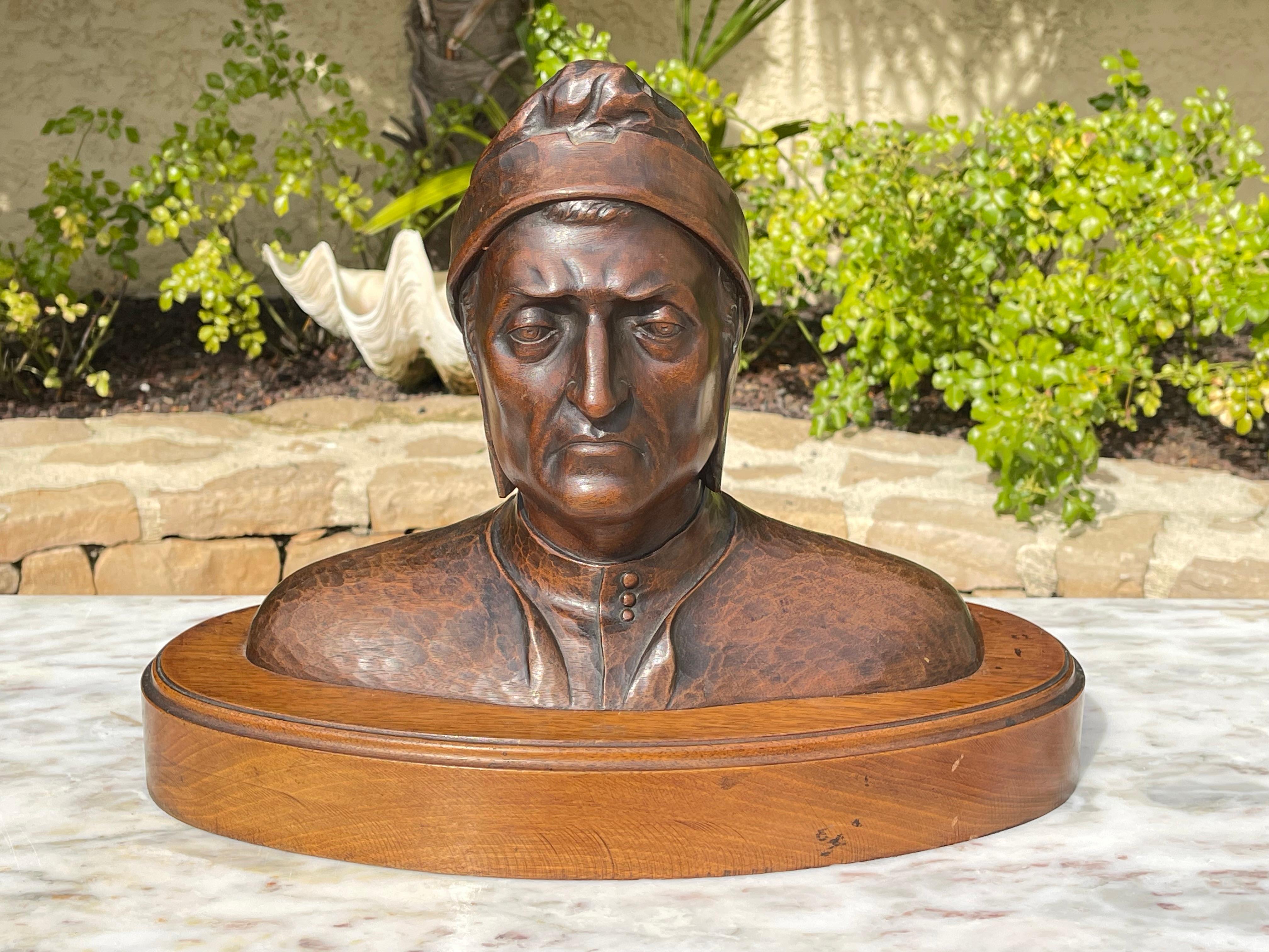 J. Chartron - Bust Of Dante For Sale 2