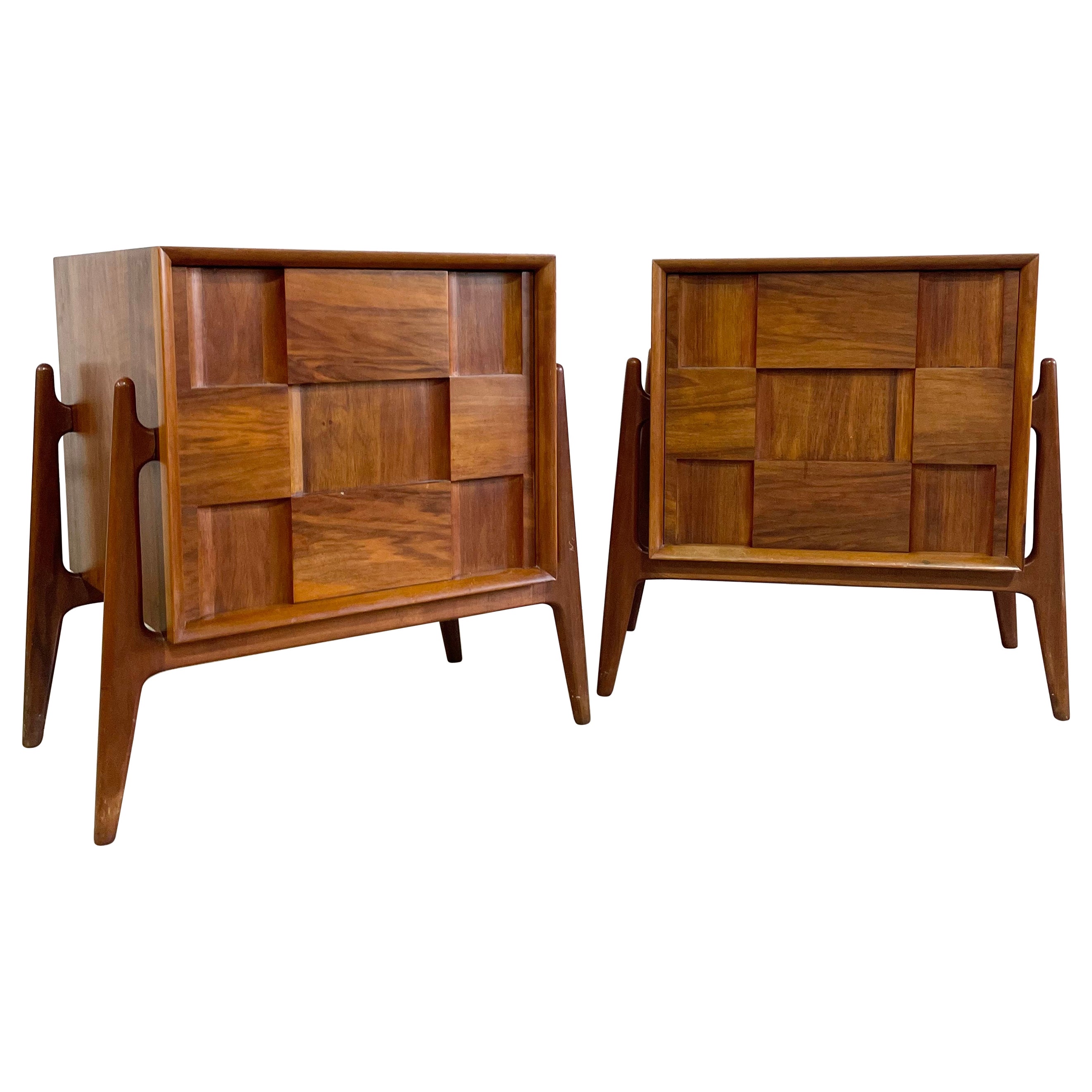 J Clausen for Brande Mobelfabrik Nightstands, a Pair
