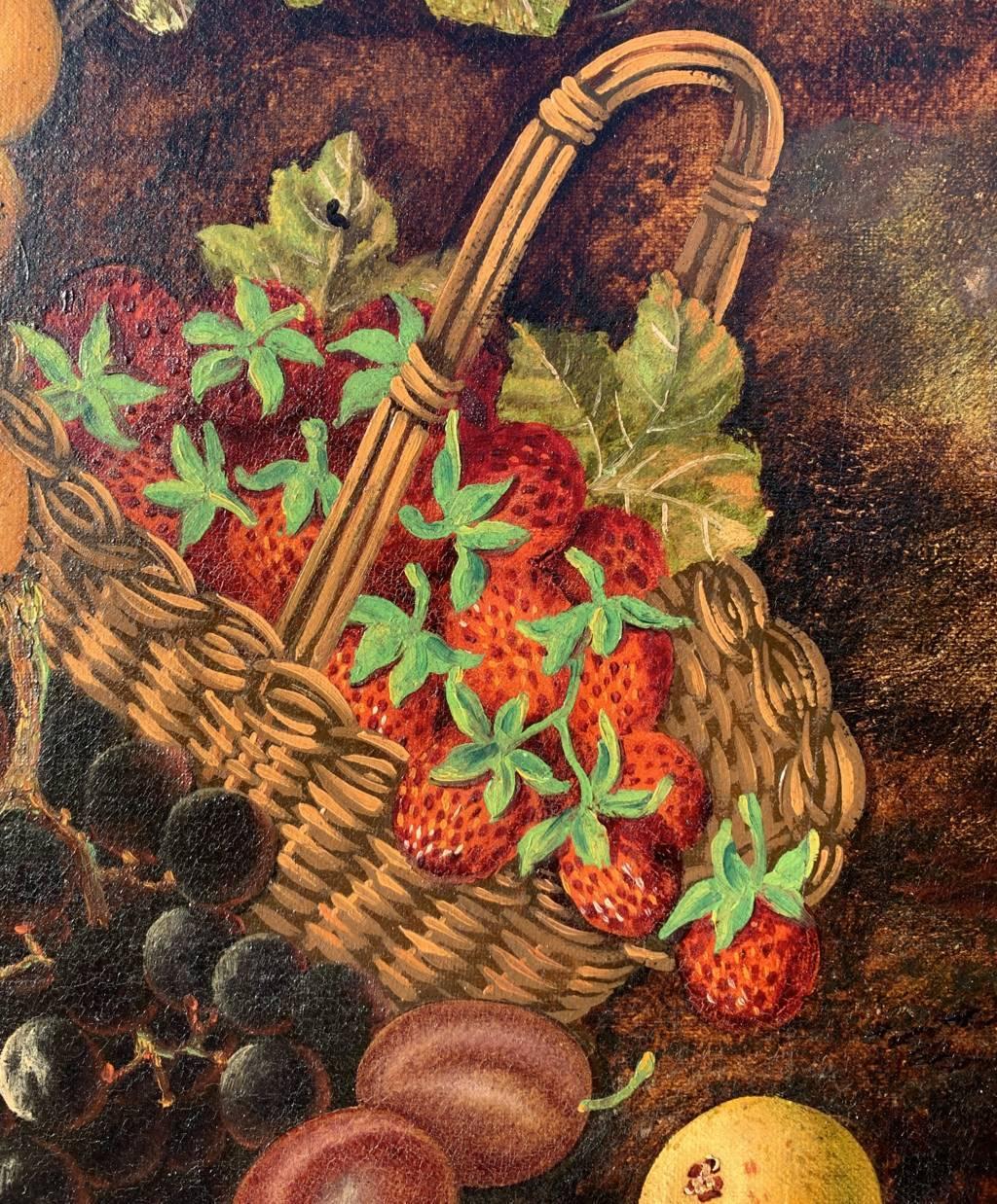 J. Clays (British painter) - 19th century Still Life painting - Fruits For Sale 2