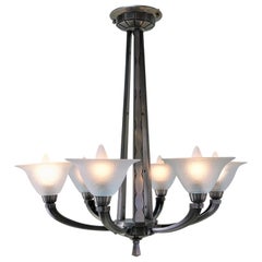 J. Codure – Lyon & Charles Schneider Art Deco Chandelier