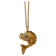 J. Cooper 18 Karat Diamant-Fisch-Anhänger