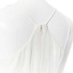 J CREW COLLECTION 100% silk white spaghetti strap minimalist jumpsuit US00