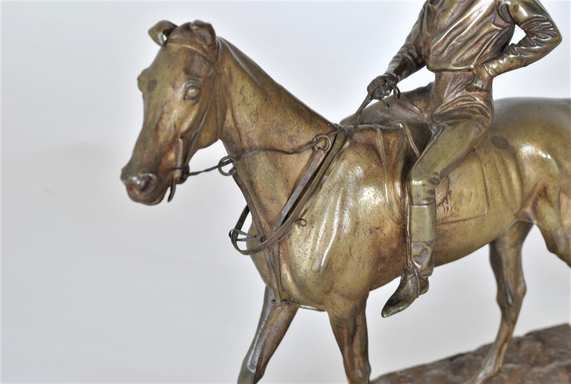 J Cuvelier, Horse Rider in Bronze, Signed, XIXth Century 10
