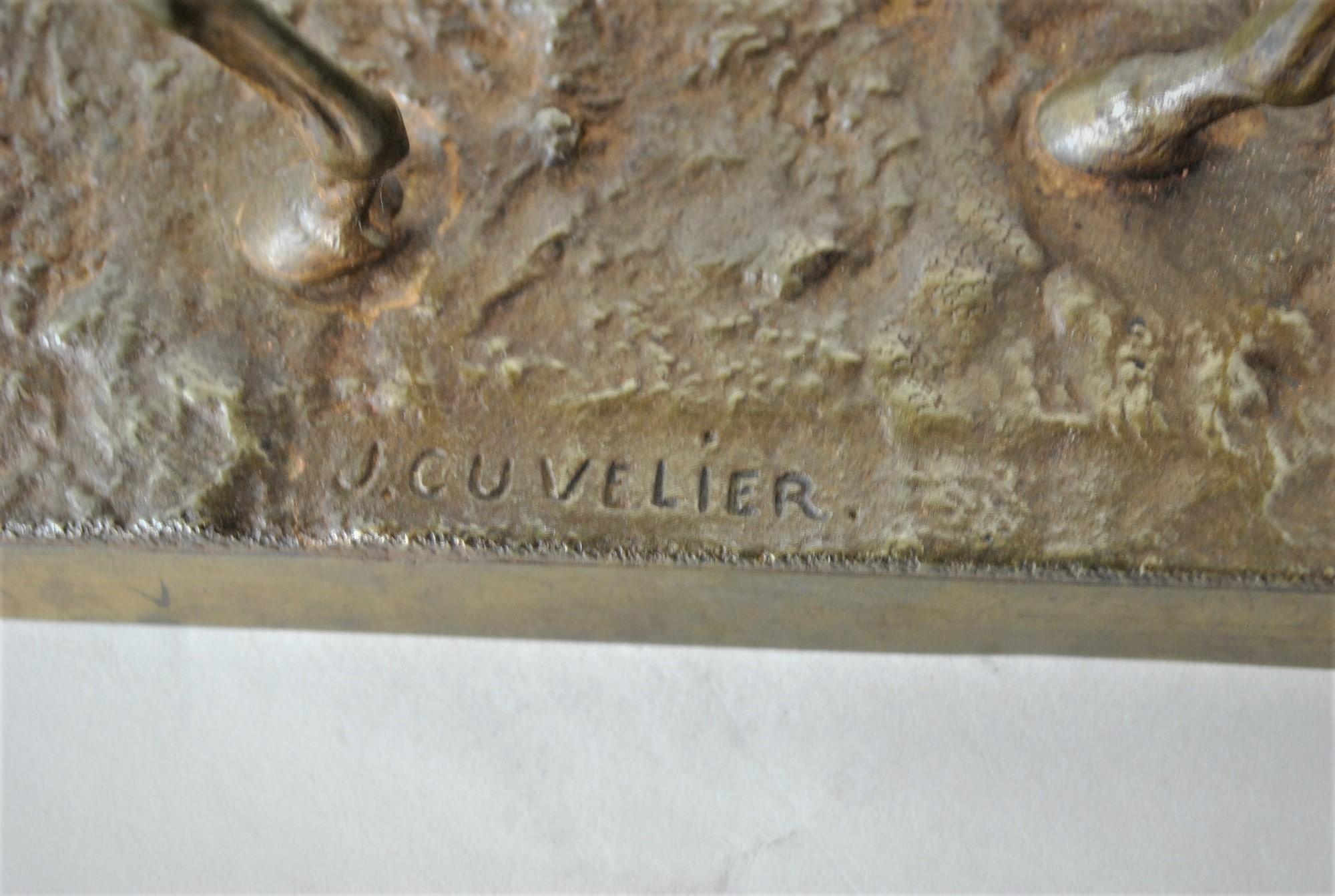 J Cuvelier, Horse Rider in Bronze, Signed, XIXth Century 11