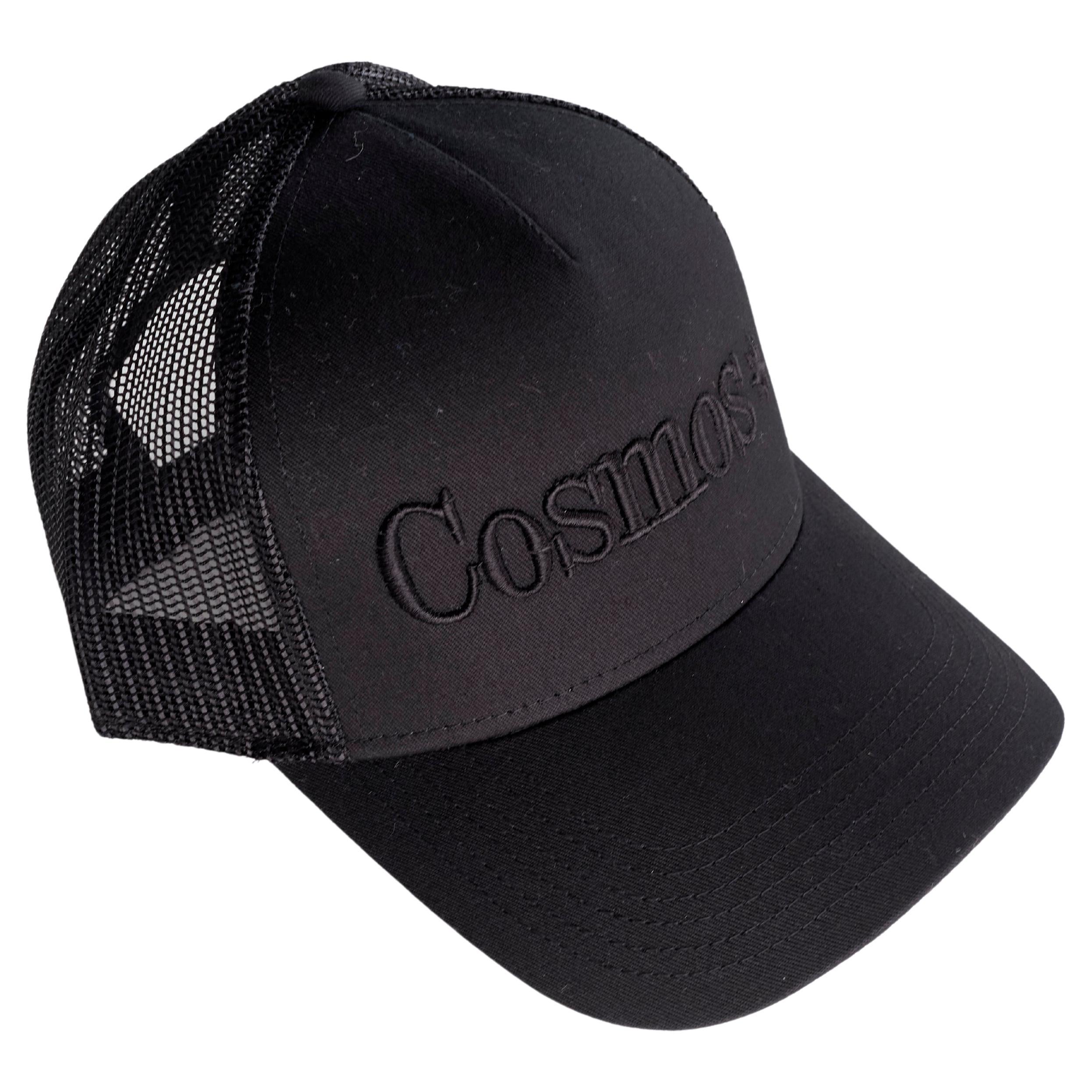 Women's Trucker Hat Black Cosmos J Dauphin