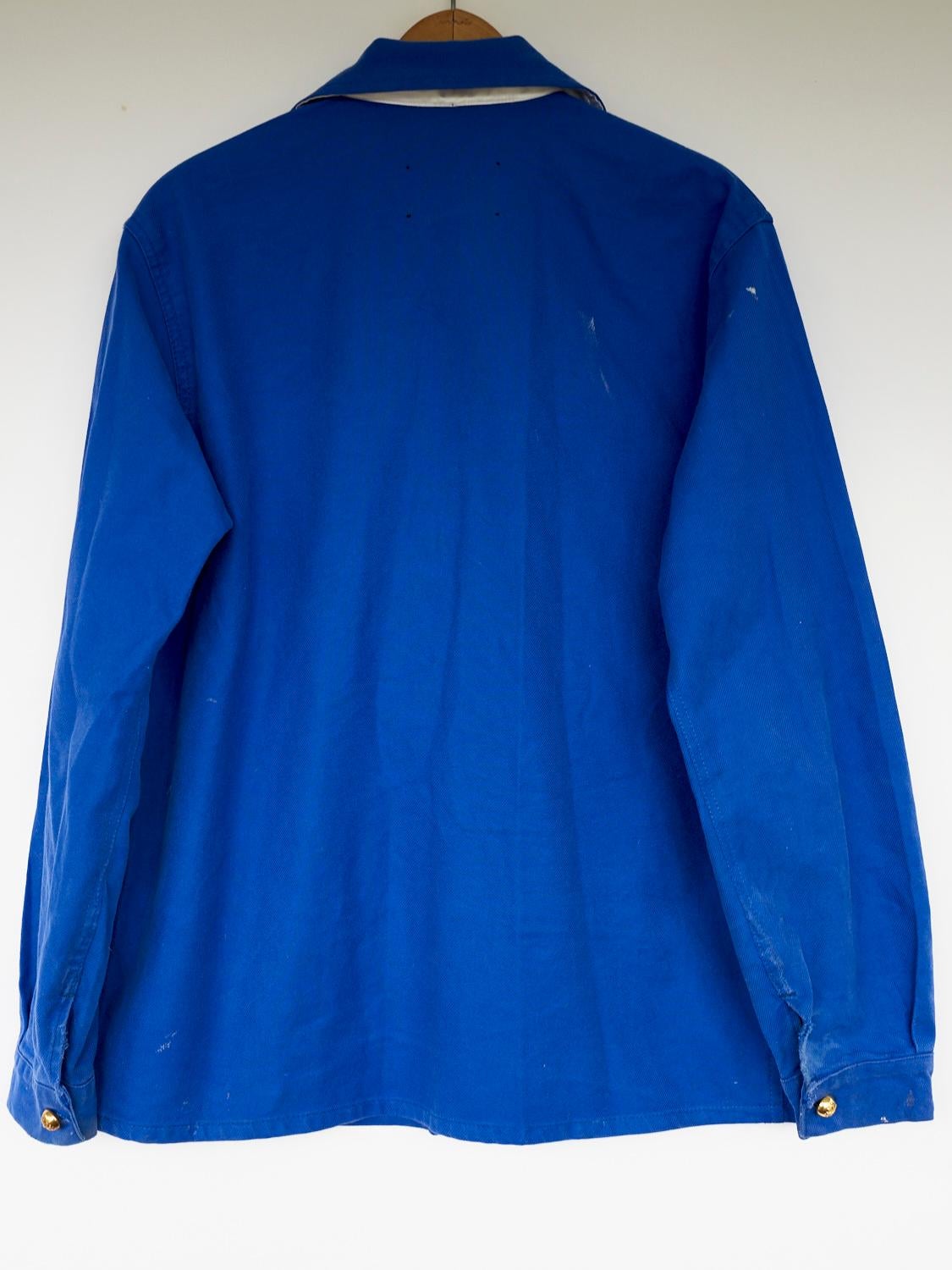 Embellished Jacket Cobalt Blue Tweed Gold Button 
J Dauphin 2